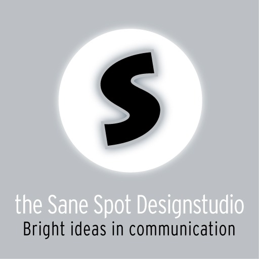 logo ontwerp en toepassing van the Sane Spot Designstudio